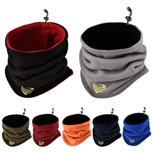 Winter Outdoor Sports Fleece Neck Gaiter, Ski Tube Scarf, Half Face Cover for Men and Women, Cold-proof Neck Warmer