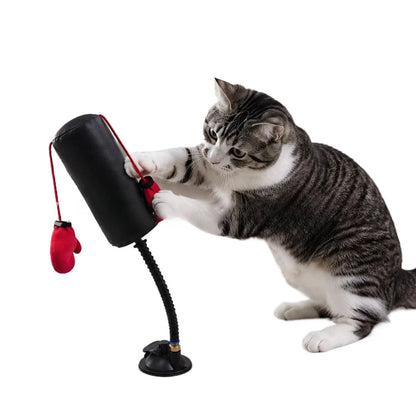 Nuevo juguete de entretenimiento para gatos, juego de boxeo para gatos, juguete de boxeo interactivo multifuncional para gatos