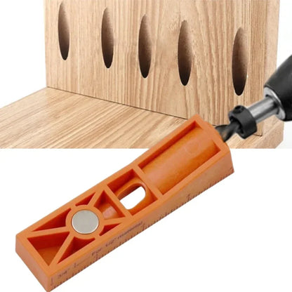 Pocket Hole Jig Oblique Hole Drill Guide Locator, Woodworking Angle Hole Punch Positioner for Furniture Joint DIY Carpentry