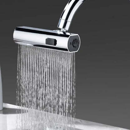 New 3 Modes Kitchen Faucet Universal Rotation Multifunction Swivel Spout Sprayer Waterfall Type Water Tap Bathroom Accessories