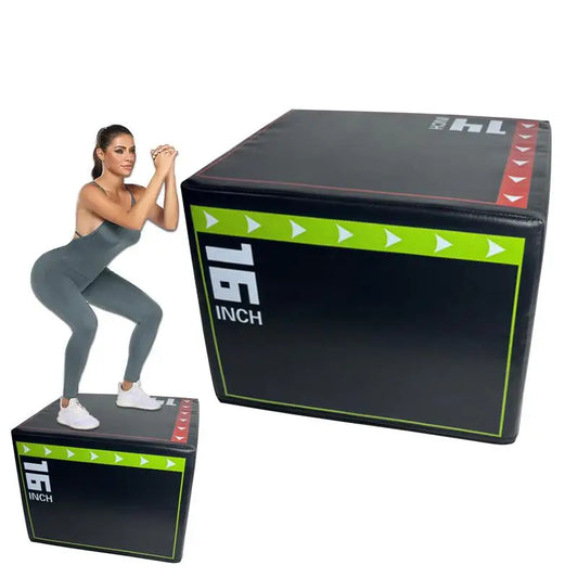 Fitness Jumping Exercise Box Plyometric Jump Box Shockproof Jumping Agility Box Anti-Slip Step-up Box Plyo Box for Jumping Squats