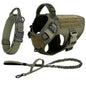 Large Dog Harness And Leash Set Pet German Shepherd Malinois Training Walking Vest Dog Harness And Collar For Medium Large Dogs