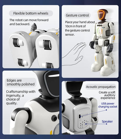 Nuevo Robot Jjrc R40 de Simulación Inteligente Interactivo y Programable, Robot Cantante y Bailarín, Apto para la Interacción en el Hogar