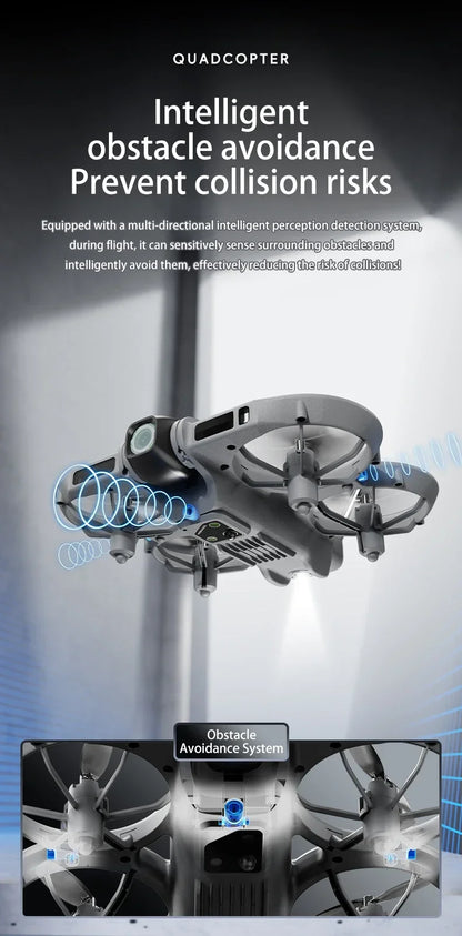 Dron Lenovo Z906 con Cámara Aérea 8K HD, Inteligente, con Sistema Anticolisión, Control Remoto con Pantalla Grande, Plegable, Motor sin Escobillas, GPS