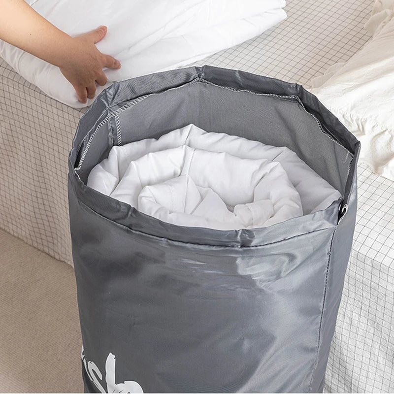 Smile Nylon Laundry Bag Travel Storage Pouch Machine Washable Dirty Clothes Storage Wash Drawstring Bag Large Capacity