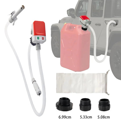 Electric Oil Pump Automatic Fuel Transfer Pump With Auto-Stop Fast And Safe Portable Gas Can Pump For Oil, Diesel