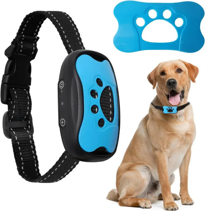 Pet Dog Anti-Barking Device USB Rechargeable Dog Training Collar Ultrasonic Stop Barking Vibration Anti-Bark Collar