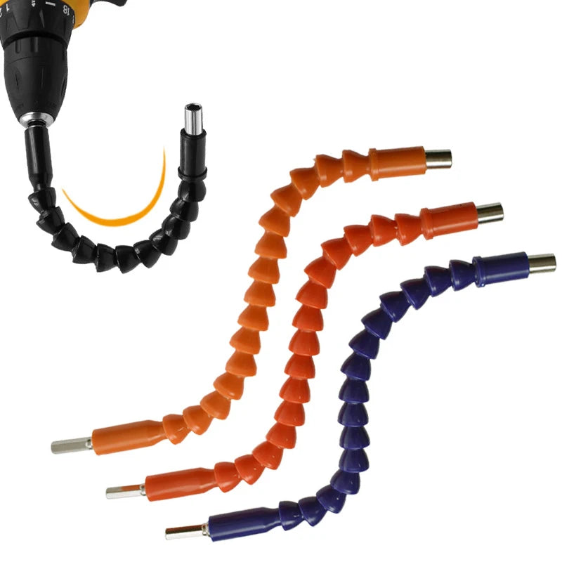 Destornillador curvo de 295mm y 360 grados, adaptador Universal, varilla de extensión, broca, eje Flexible, taladro manual eléctrico, herramienta eléctrica, 1 ud.