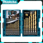 Makita Original D-67527 HSS TiN Metal Twist Drill Bit Suit 19 Pieces Straight shank Carpentry Professional Drill Bit