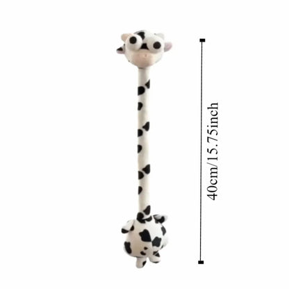 Llavero de Peluche de Pollo de Cuello Largo con Diseño Divertido, Color Blanco, Estilo Lindo, Colgante de Jirafa para Bolso, 40CM, Regalo Creativo
