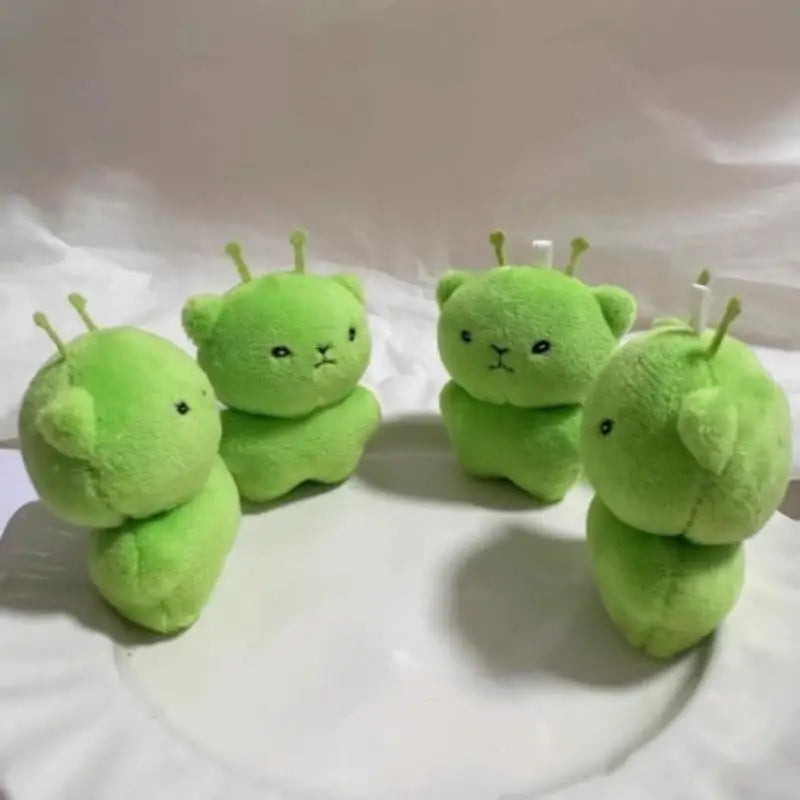 LLavero de peluche de gato alienígena, accesorios creativos, mochilas bonitas y feas, colgante, regalo de fiesta