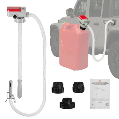 Electric Oil Pump Automatic Fuel Transfer Pump With Auto-Stop Fast And Safe Portable Gas Can Pump For Oil, Diesel