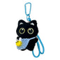Lindo Llavero de Gato Negro de Peluche, Colgante de Dibujos Animados, Llavero Decorativo, Accesorio para Mochila, Regalo