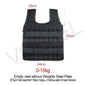 New training jacket, gym and fitness equipment, 15/35KG adjustable loading weight vest, training vest for running and boxing, sand clothing