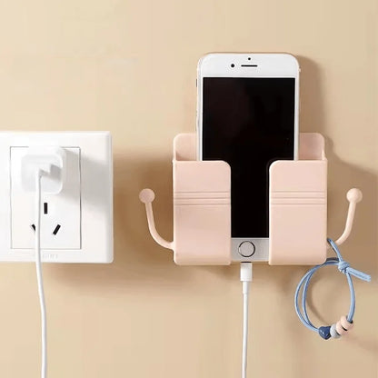 4/2/1 PCS No Drill Adhesive Wall Storage Box For Storing TV And Air Conditioner Remotes Bedside Phone Charging And Display Stand