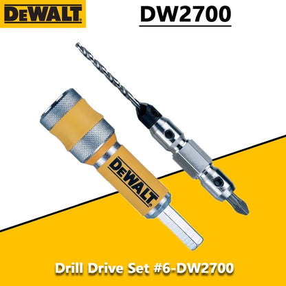 DEWALT DW2700 #6 Drill Drive Set Drill Flip Drive Complete Unit 2 in 1 Countersink Wood Drill Bit 6mm Accessories