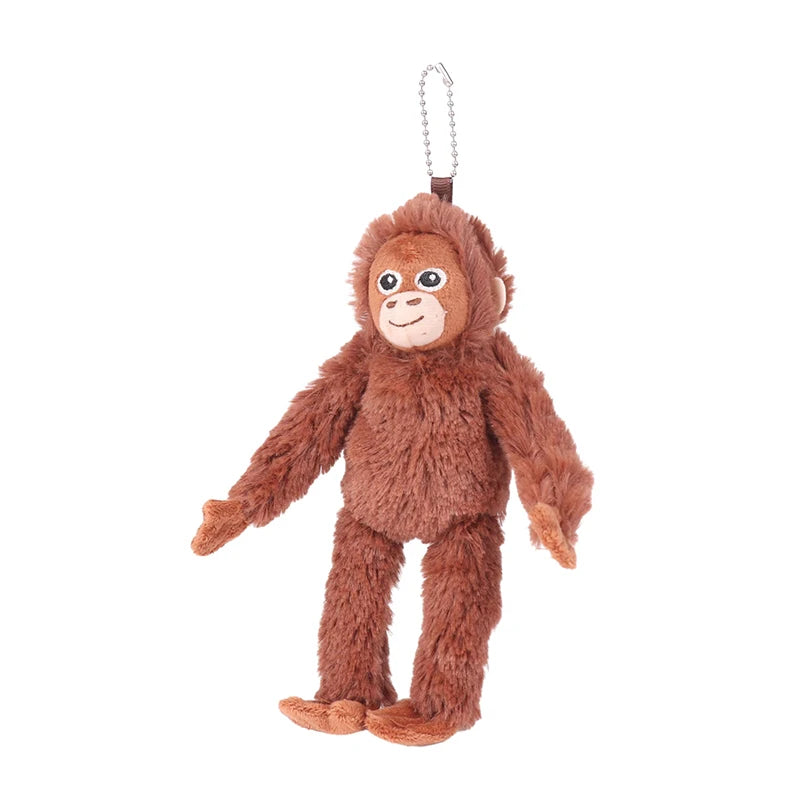 Nuevo Llavero de Peluche de Dibujos Animados, Gorila, Chimpancé, Mono, Colgante para Mochila, Coche, Bolso, Decoración, Regalo para Niños