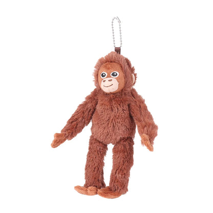 Nuevo Llavero de Peluche de Dibujos Animados, Gorila, Chimpancé, Mono, Colgante para Mochila, Coche, Bolso, Decoración, Regalo para Niños