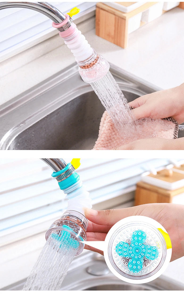 Universal 360° Rotating Faucet Aerator Swivel Water Saving Nozzle Kitchen Sink Faucet Attachment Accessories