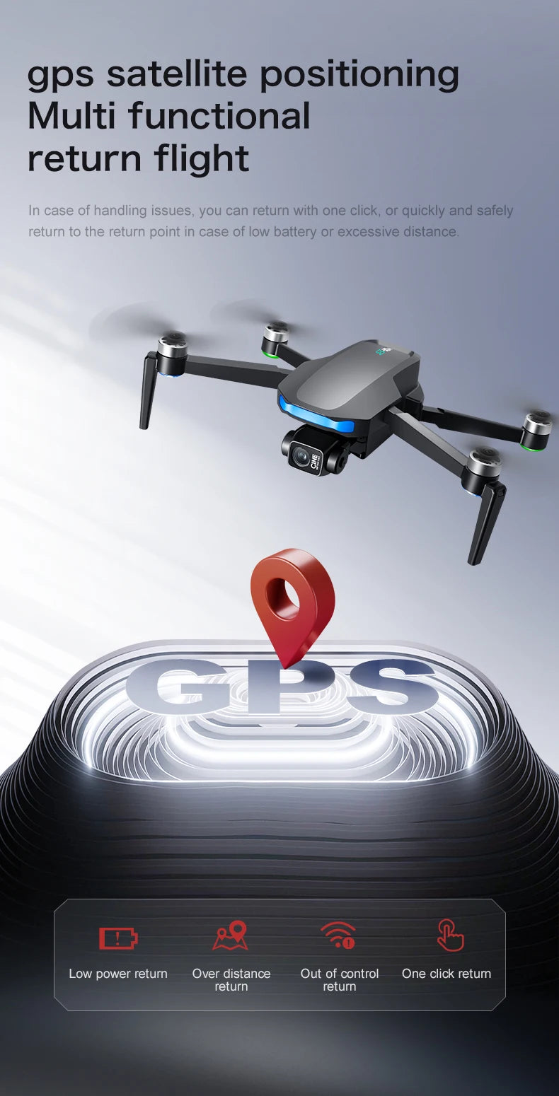 S-X1 MAX 4K Dron profesional con cámara HD cardán de 3 ejes GPS Dron sin escobillas 5G WIFI pantalla Control remoto RC Quadcopter Juguetes