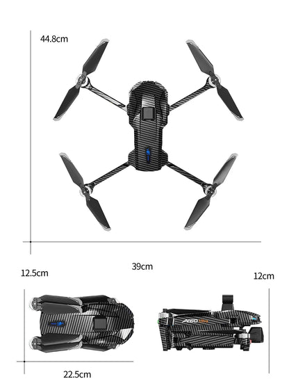 Nuevo Dron AE60 con GPS, Cámara HD Profesional 8K, Gimbal de 3 Ejes sin Escobillas, Evitación de Obstáculos, Pantalla Táctil, Lanzamiento Aéreo, FPV, Drones de Seguridad