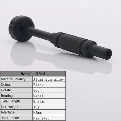 Precision Magnetic Screwdriver Handle Bearing Aluminium Alloy Bolt Handle Phone Repair Hand Tool for H4mm Screw Driver Bits