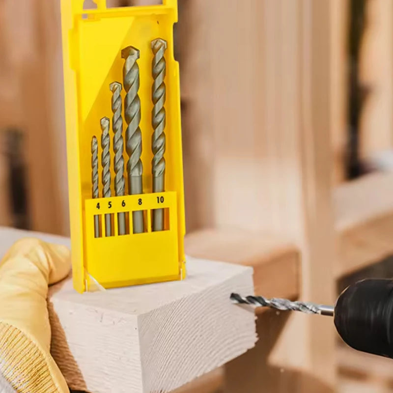 DEWALT DT6952 Straight Shank Stone Workers Drilling Bit-Set 5 Piece Multifunctional Durable Power Tool Accessories