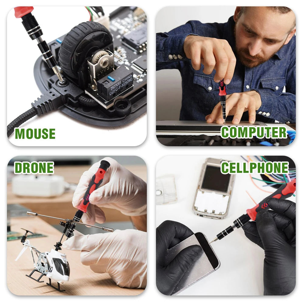 115-in-1 Magnetic Screwdriver Bit Kit, Torx Phillips Screwdriver Set with Removal Wrench, Repair Hand Tools for Phone & PC
