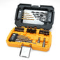 TOLESA 35PCS Drill Bit Set with Nut Driver Screwdriver Bit Countersink Bit, Drill Bit Kit for Metal Wood, Christmas Gift for Dad