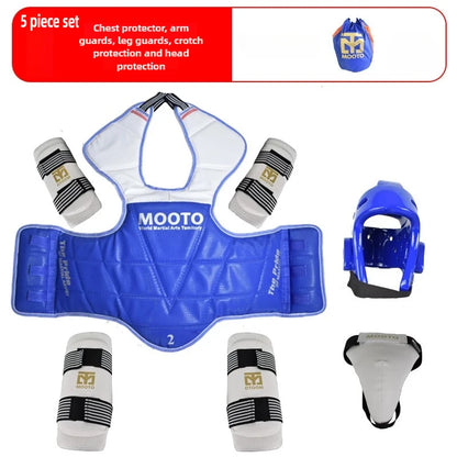 Equipo de Protección para Combate de Taekwondo, Set de Entrenamiento, Equipo de Combate Real, Set de Protección para Artes Marciales de Competición Reforzado