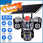 Cámara PTZ con Panel Solar 4G, 8MP, Triple Lente, WiFi para Exteriores, con Tarjeta de Memoria de Alta Velocidad (Cámara de Vigilancia para Seguridad en el Hogar, Opcional)