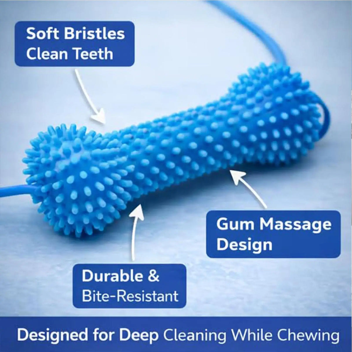 Dog Dental Chew Stick Teeth Cleaning Tool Puppy Toothbrush Chew Toy Easy Brushing Dental Care Toy for Dogs Puppies Daily