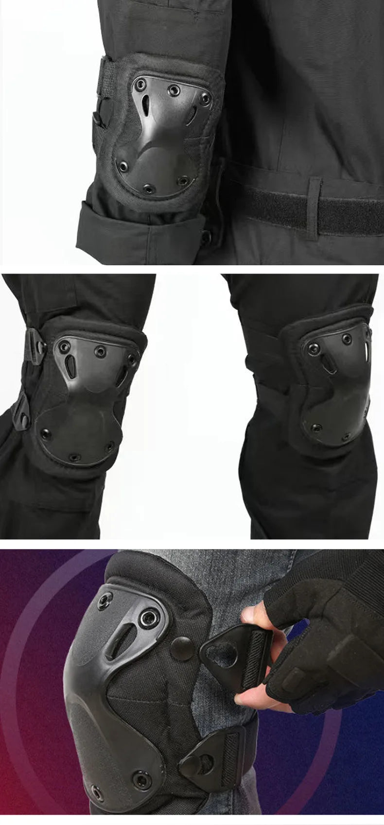 Outdoor Tactical Protective Gear Set Of 4 Knee Pads Elbow Pads For Outdoor Cycling Mountaineering And Hiking Protection Sports