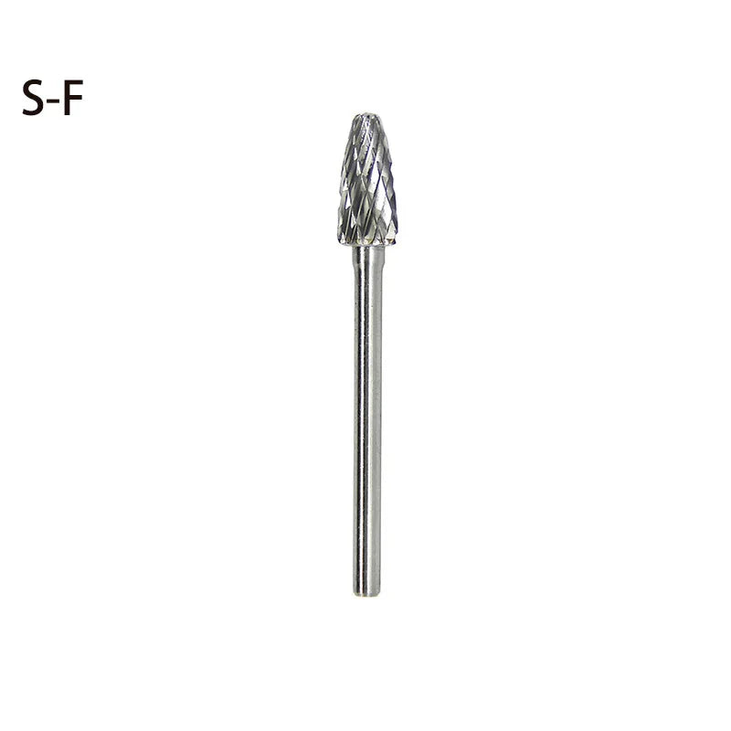High-speed Steel Rotary Burr Carving Burr Bits Double Diamond Cut Dremel Tools for Wood Stone Carving Steel Metal Working