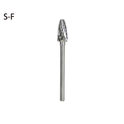 High-speed Steel Rotary Burr Carving Burr Bits Double Diamond Cut Dremel Tools for Wood Stone Carving Steel Metal Working