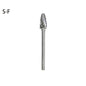 High-speed Steel Rotary Burr Carving Burr Bits Double Diamond Cut Dremel Tools for Wood Stone Carving Steel Metal Working