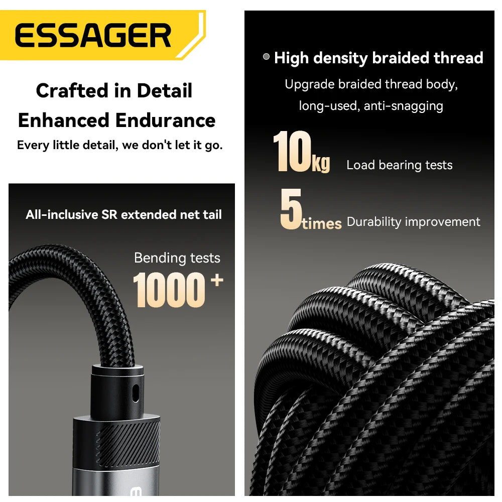 Essager Lighting to 3.5mm Jack Audio Adapter Headphone Aux Cable USB Type C to 3.5 Adapter OTG Type C For iPhone Xiaomi OnePlus