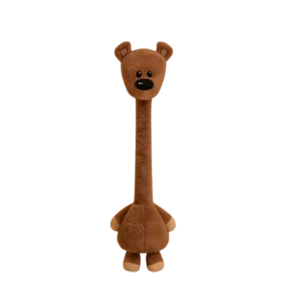 Llavero de Peluche de Pollo de Cuello Largo con Diseño Divertido, Color Blanco, Estilo Lindo, Colgante de Jirafa para Bolso, 40CM, Regalo Creativo