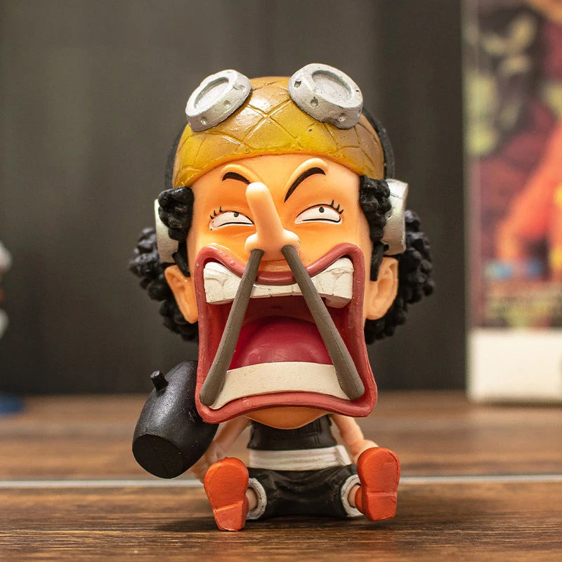 Figura de acción de anime de One Piece de 9 cm, modelo de colección, muñeco, regalos de One Piece, Luffy, Zoro, Nami, periféricos de anime de One Piece