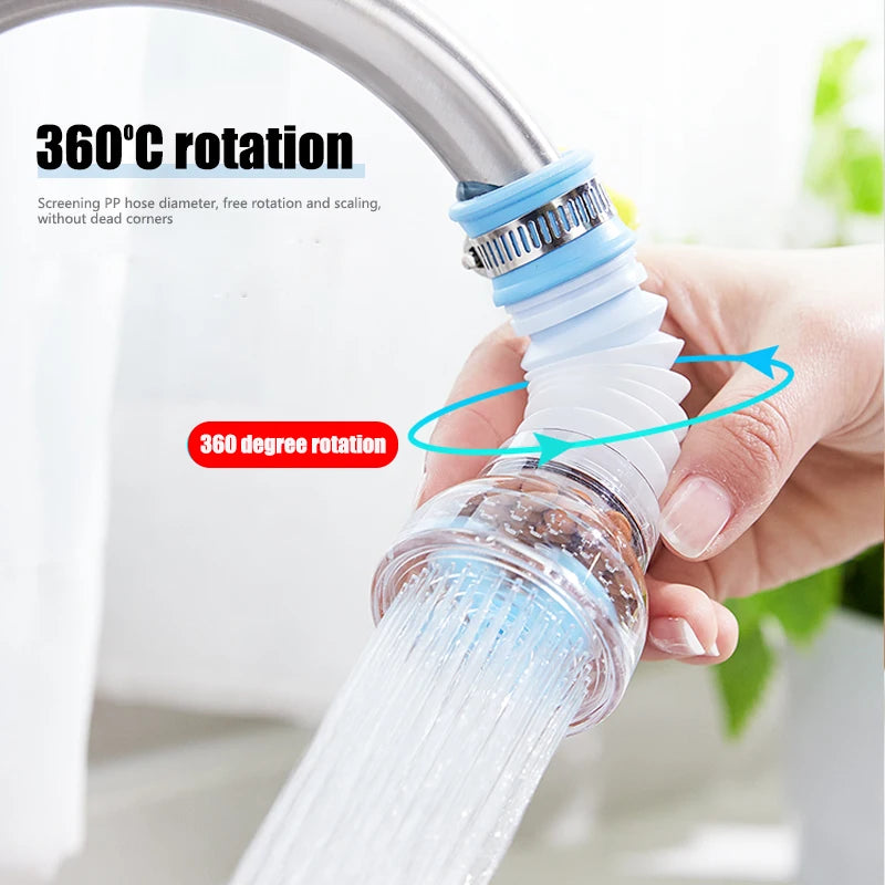 Universal 360° Rotating Faucet Aerator Swivel Water Saving Nozzle Kitchen Sink Faucet Attachment Accessories
