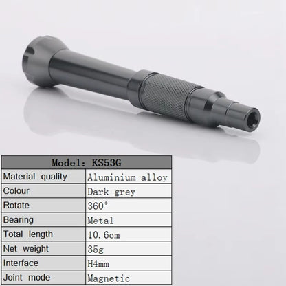 Precision Magnetic Screwdriver Handle Bearing Aluminium Alloy Bolt Handle Phone Repair Hand Tool for H4mm Screw Driver Bits