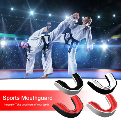 4pcs Adult Boxing Mouth Guard Boxing Gum Shield Fighting Training Tooth Protection Fit Adult Sports Mouthguard Sport Mouthguard