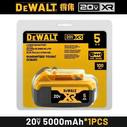 100% Original DEWALT 18V 20V 6.0Ah 5Ah, DCB206, DCB205 With Fast Charging, 20V Lithium Battery, 20V Dewalt Power Tool Battery