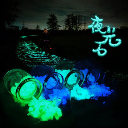 Luminous Sand Glow In Dark Stone Pebble Garden Yard Outdoor Path Lawn Decoration Fish Tank Aquarium Home DIY Decor 3-5mm