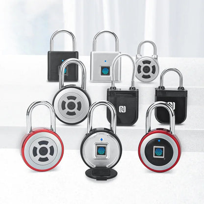 Smart Fingerprint Padlock 0.5s Unlock IP55 Waterproof Type-C Rechargeable for Luggage, Gym, Office, Zinc Alloy Anti-Theft Lock