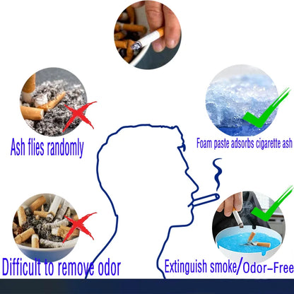 Ashtray for Cigarettes Outdoor Vehicle Mounted Ashtray Disposable Ash Tray for Office Household Portable Use 25/50/100 PCS
