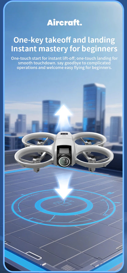 Mini Dron H135 4K Profesional con Cámara Dual, Modo Sin Cabeza, Evitación de Obstáculos, WiFi FPV, Dron 360 °   Helicóptero de Juguete RC Quadcopter