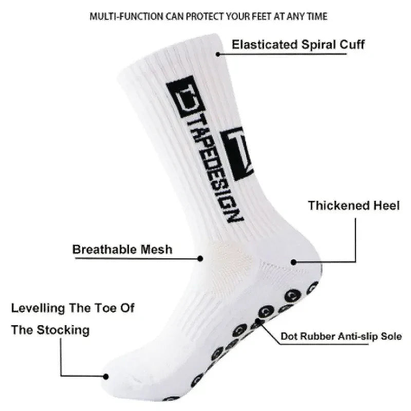 High Quality Wear-Resistant Football Socks Soft Breathable Thick Sports Socks Adhesive Anti Slip Sweat Absorbing Football Socks