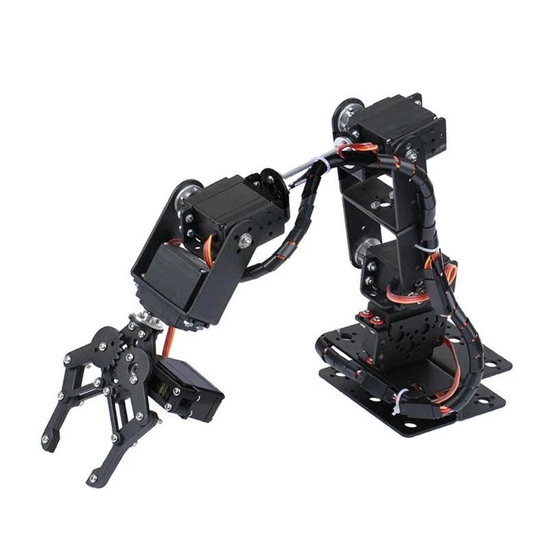 Kit de Brazo Robótico de 6 Grados de Libertad, Kit de Brazo Robótico Programable DIY para Arduino Raspberry Pi Robot para UNO/ESP32, Código Abierto y Tutorial