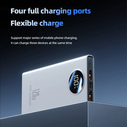 120W 80000mah Power BankSuper Fast Charging  Ultralarge Capacity For Mobile Power External Battery For Iphone Xiaomi Samsung